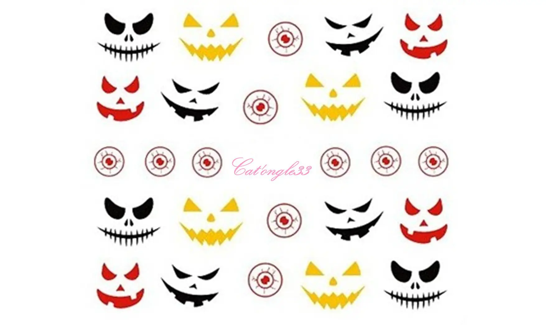 Water decal Halloween diable A1125