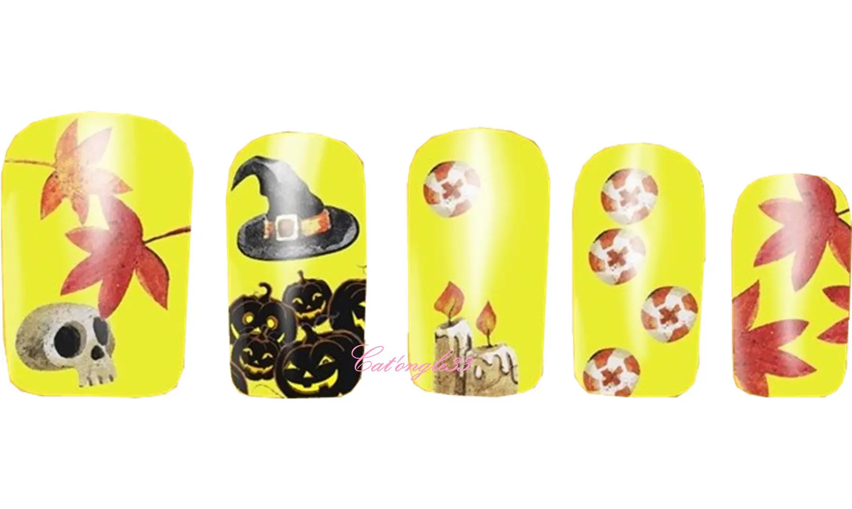 Water decal Halloween citrouille A1126