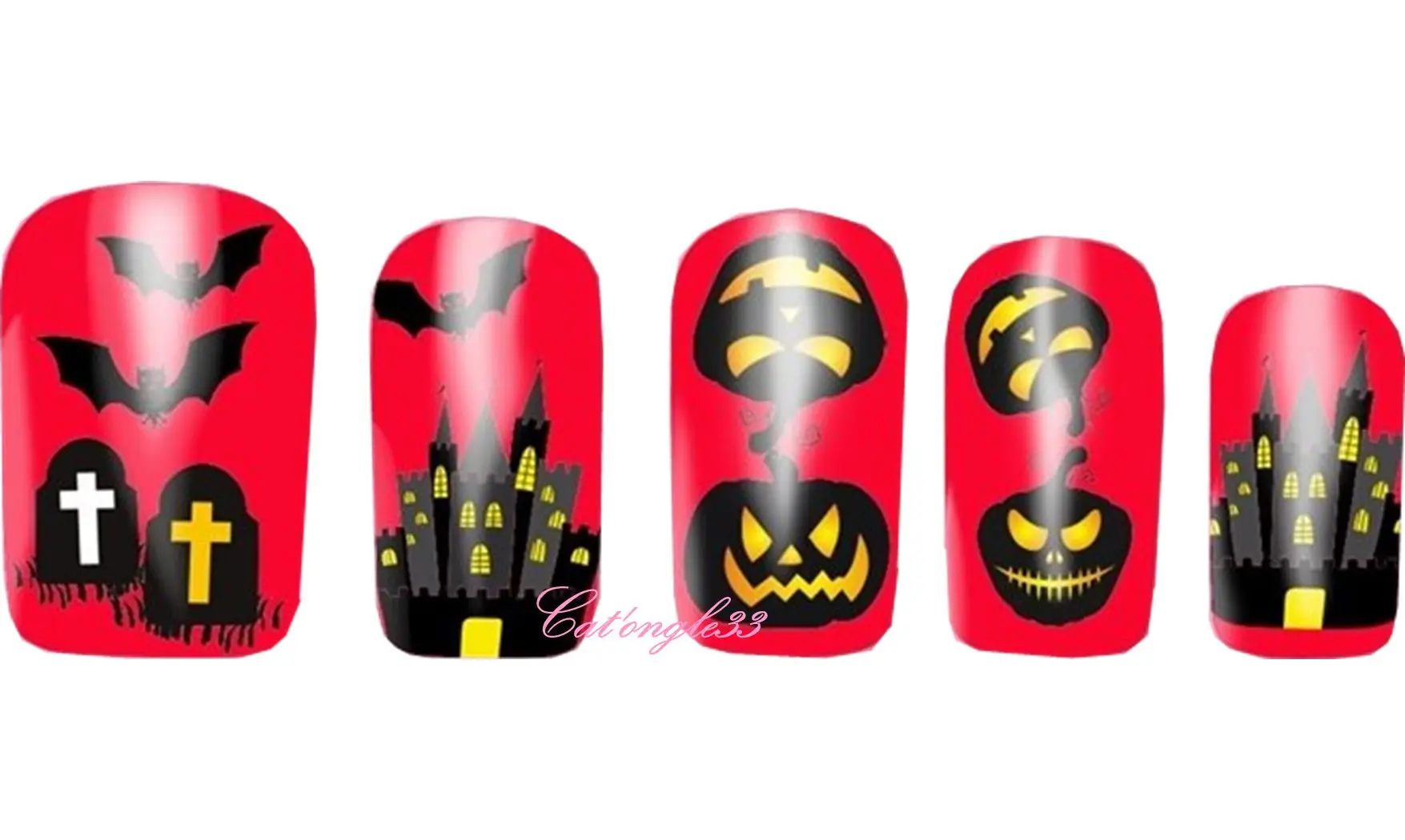 Water decal Halloween citrouille A1128