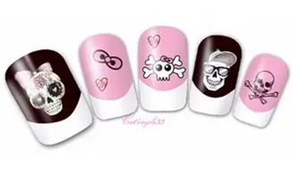 Water decal Halloween tête de mortBN-195