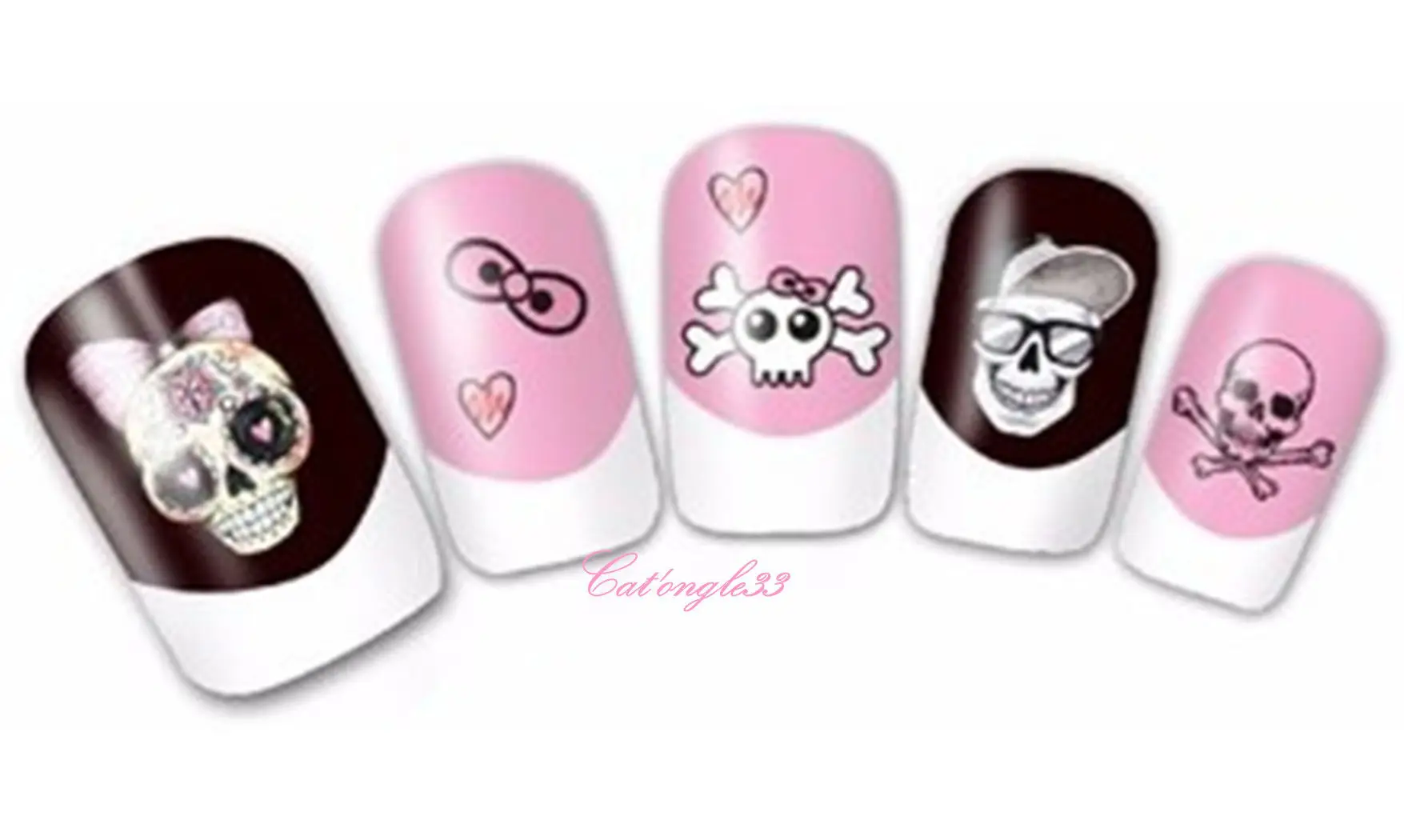 Water decal Halloween tête de mortBN-195