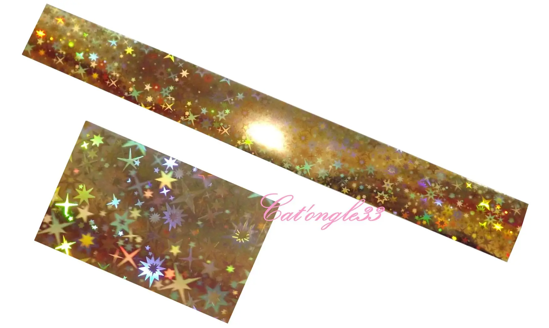 Foils étoile or nail art 20 cm
