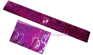 Foils flamme fuchsia nail art 20 cm