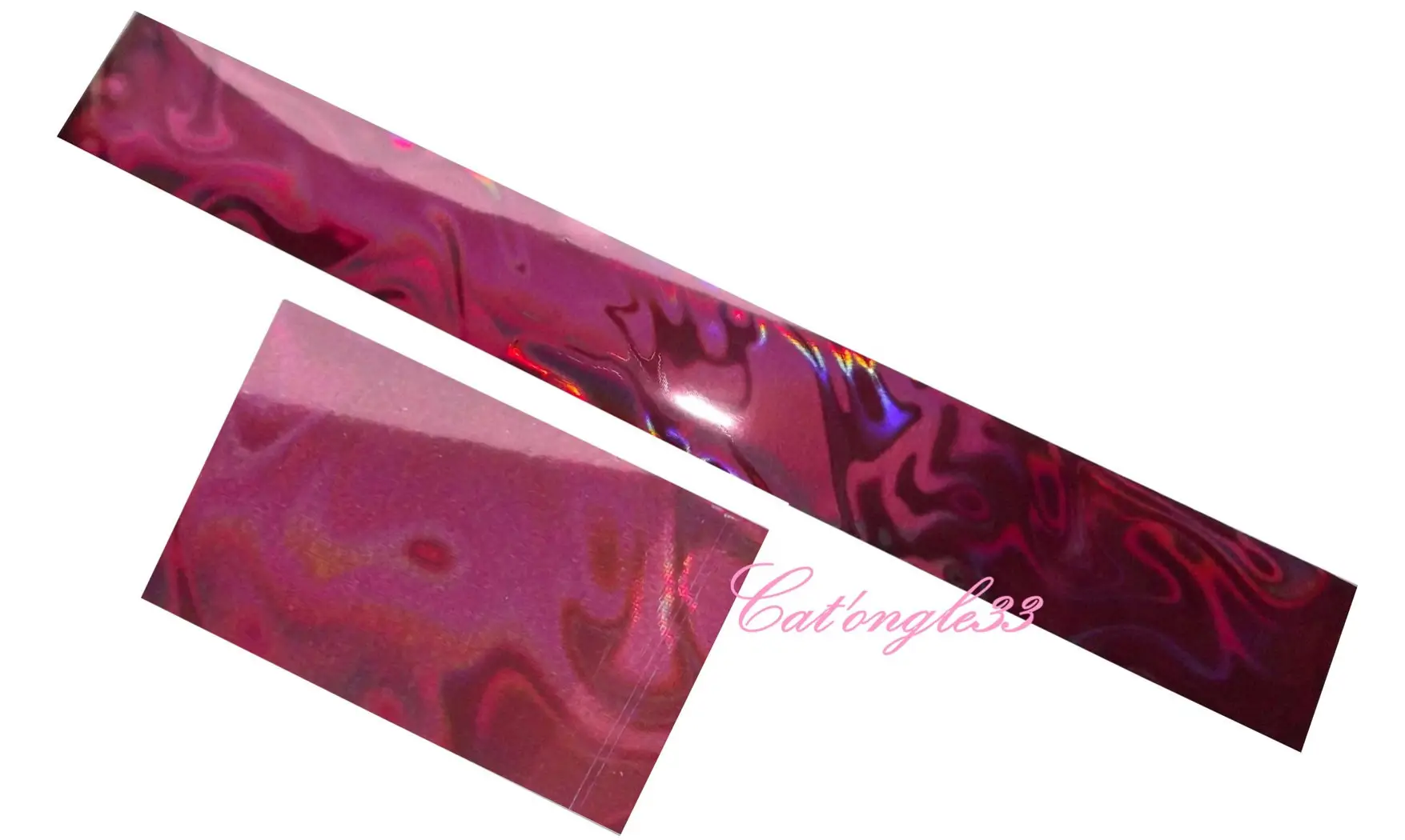 Foils vague rose nail art 20 cm