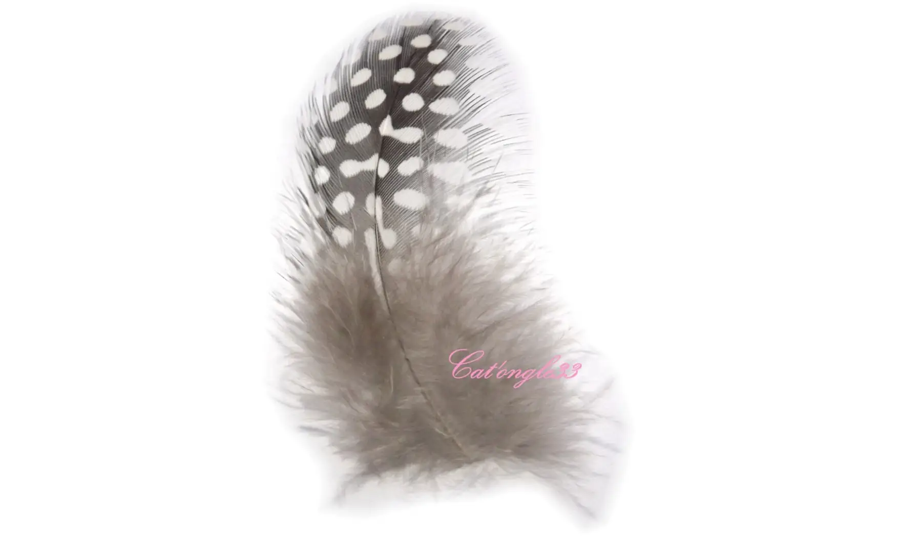 Plume blanche nail art