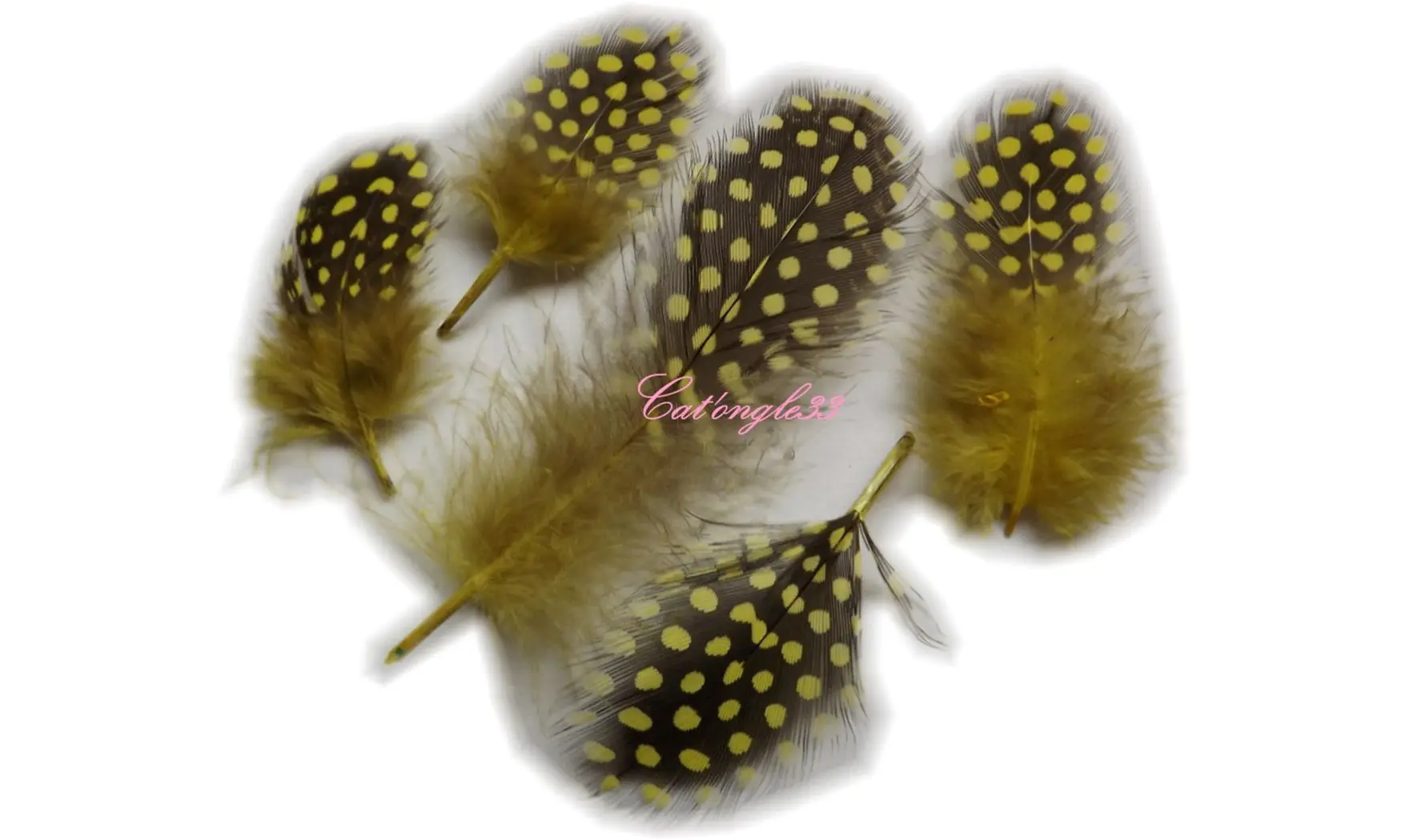 Plume jaune nail art