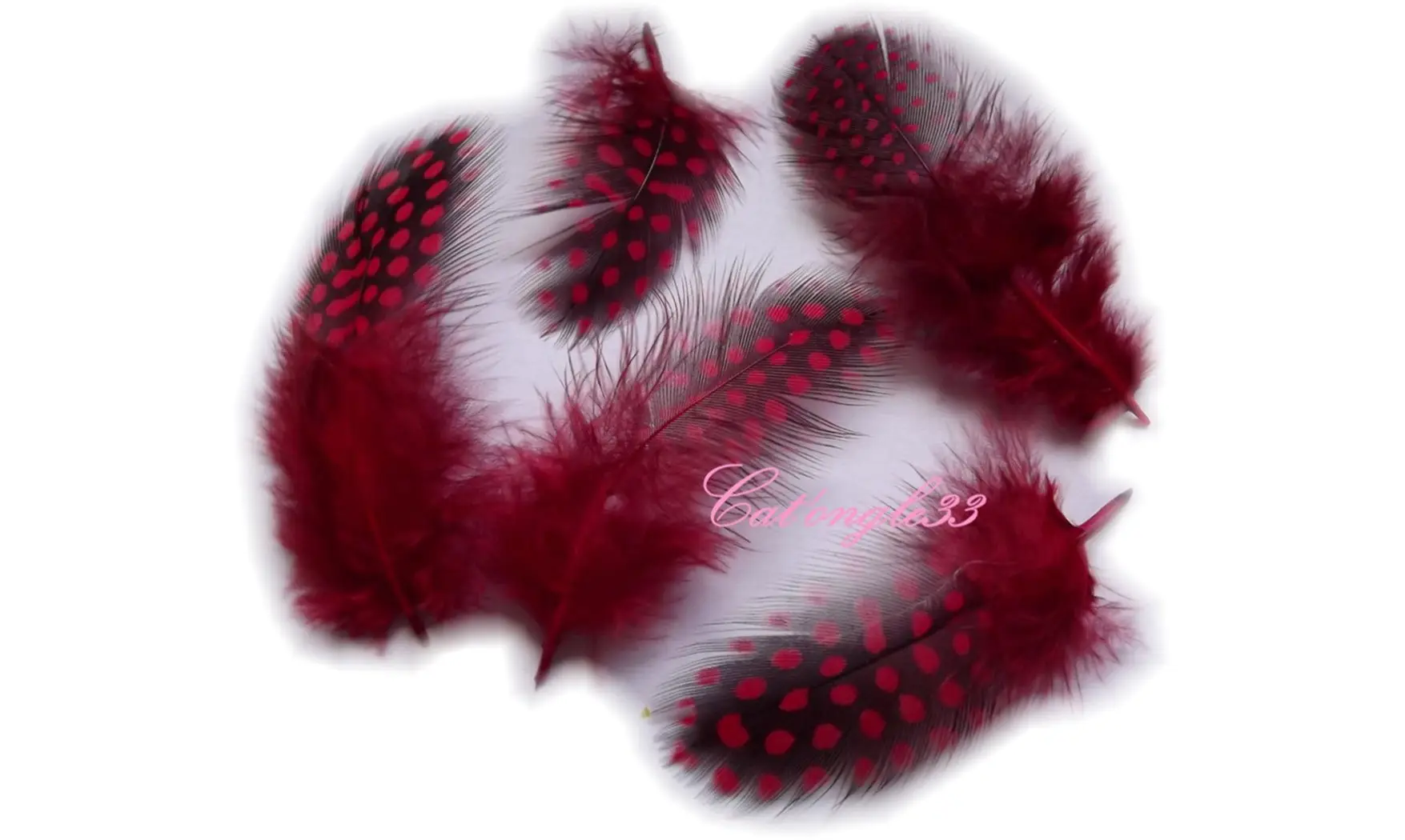 Plume rouge nail art
