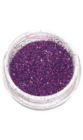 Paillettes fines violette nail art