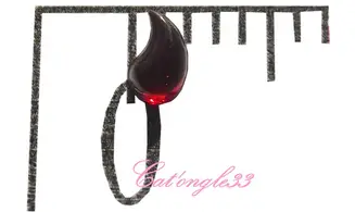 Strass larme rouge