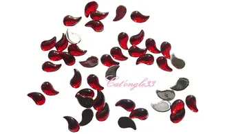 Strass larme rouge