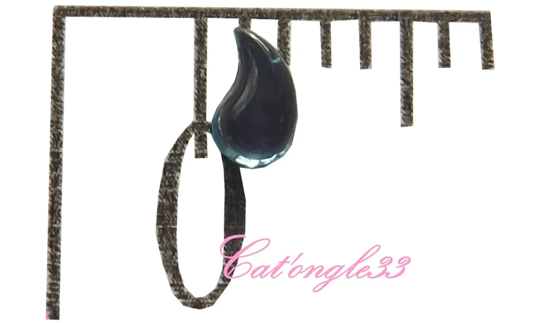 Strass larme turquoise