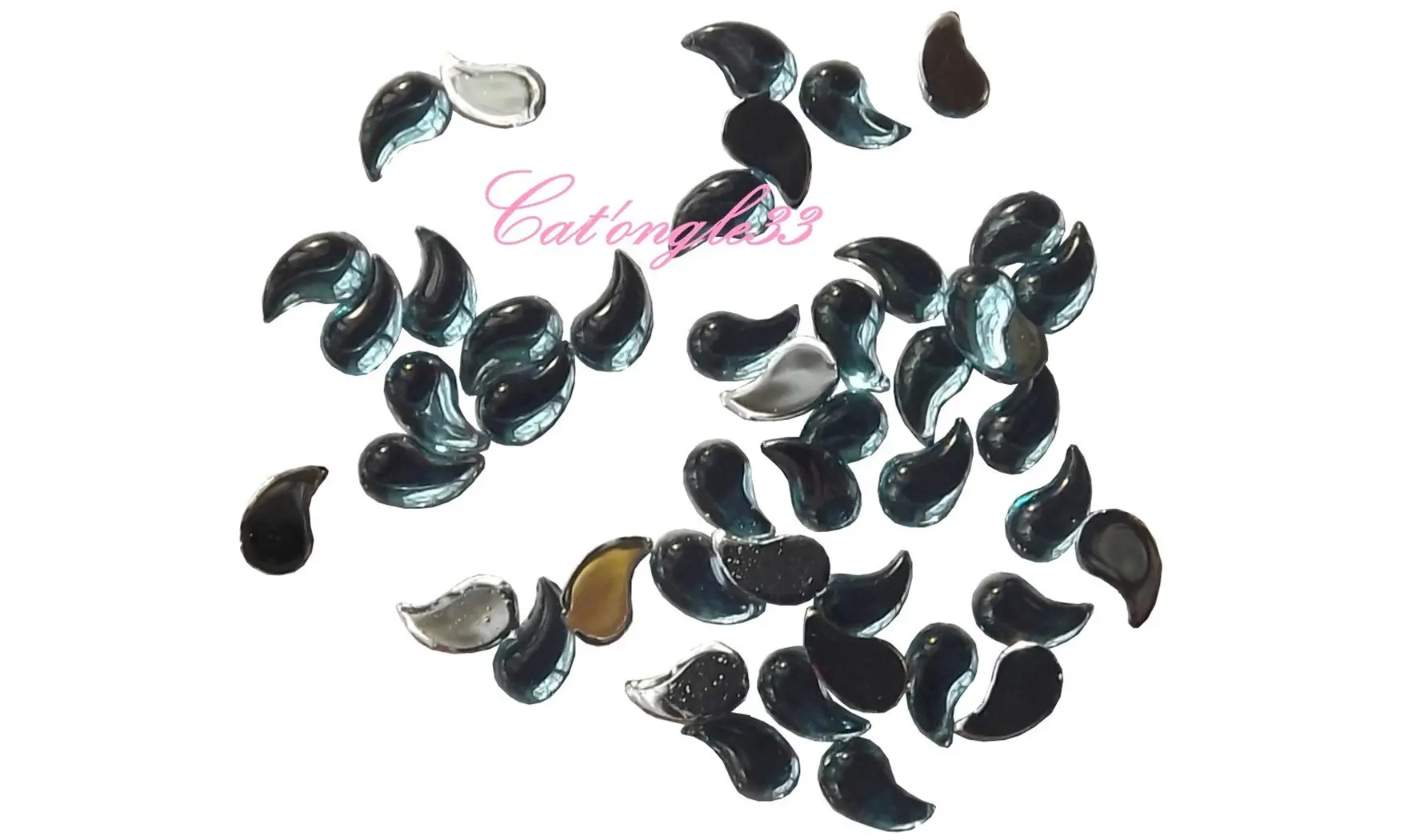 Strass larme turquoise