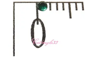 Strass rond vert sapin 1,5mm