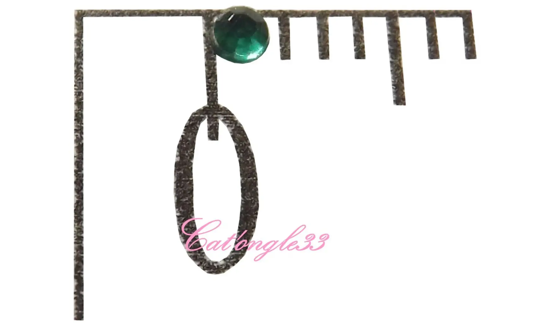 Strass rond vert sapin 1,5mm