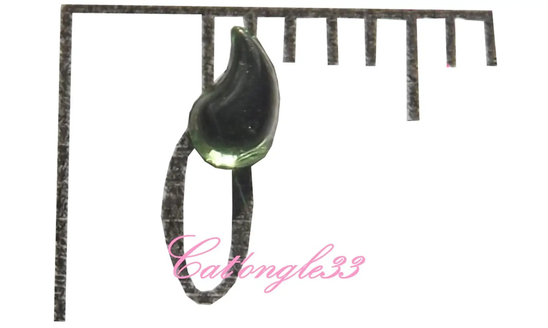 Strass larme vert clair