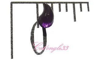 Strass larme violet