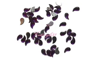 Strass larme violet