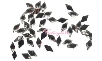 Strass losange argent