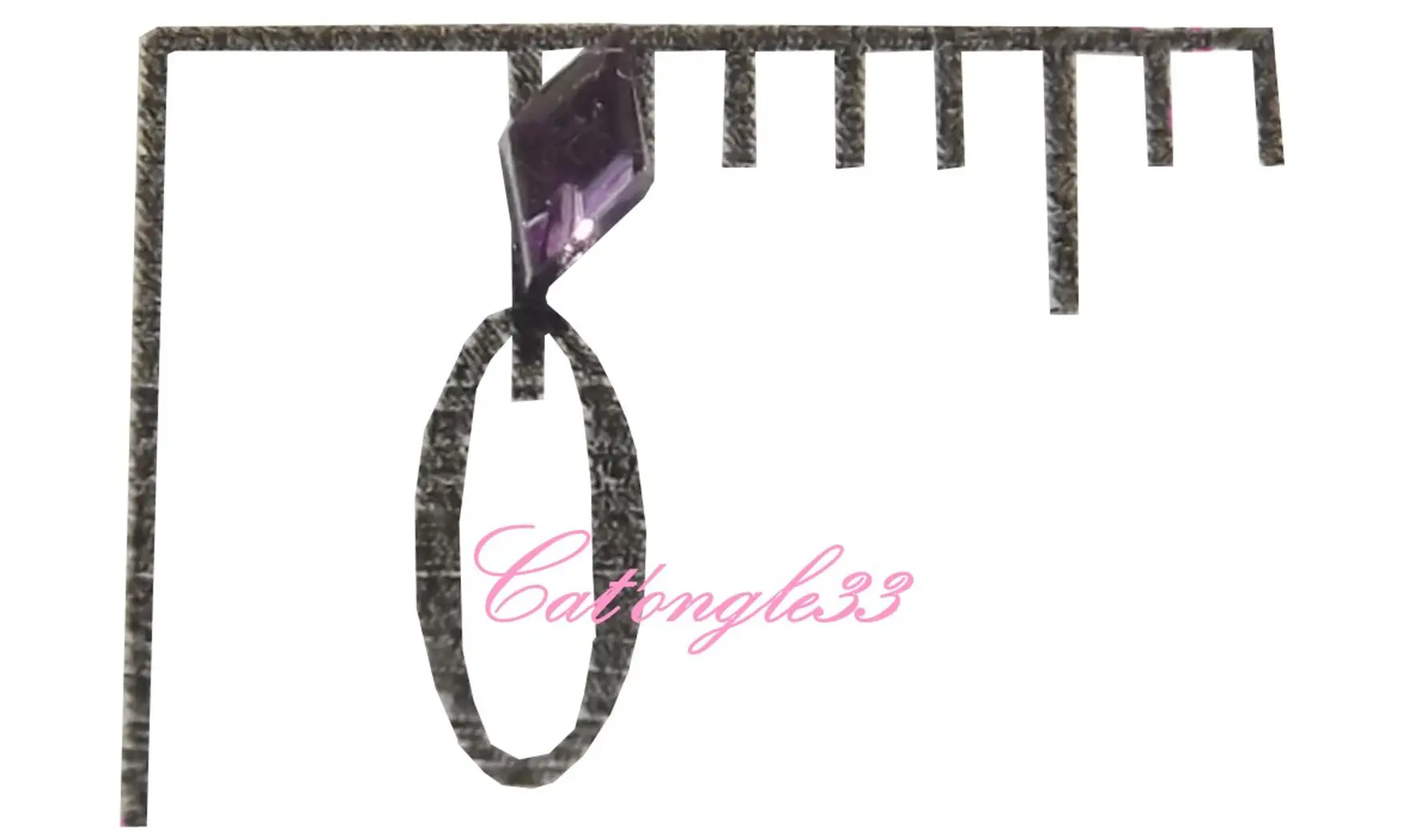Strass losange parme