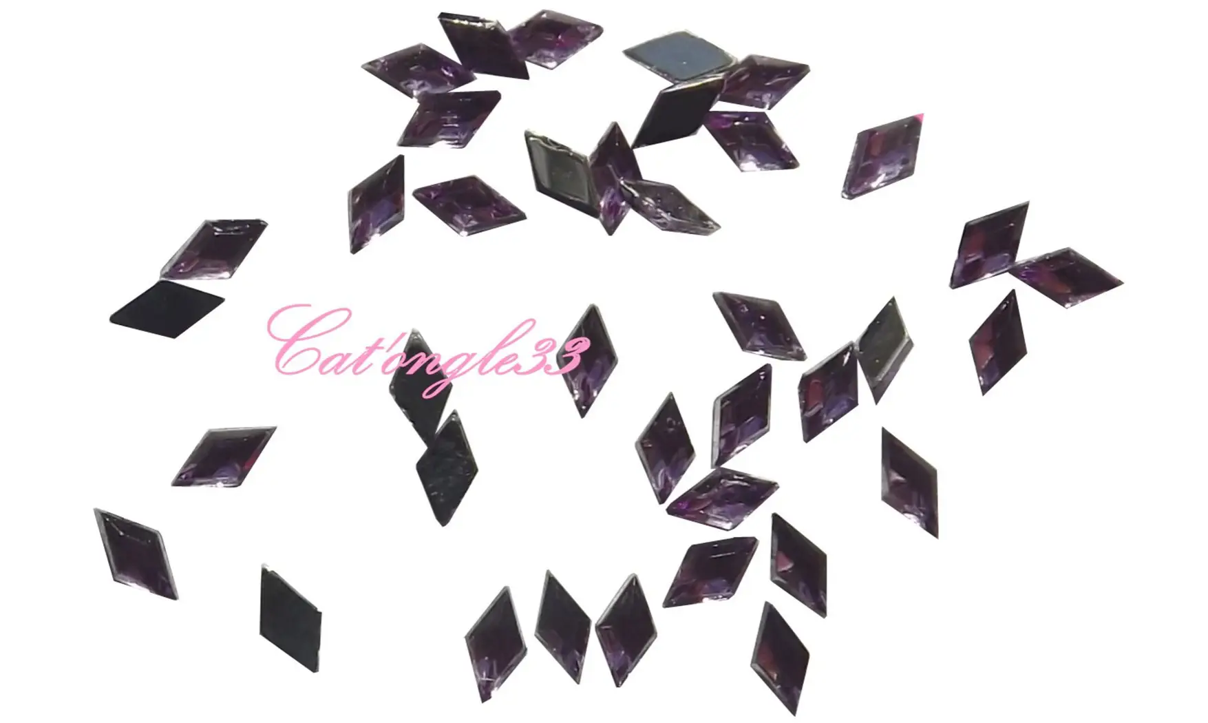Strass losange parme