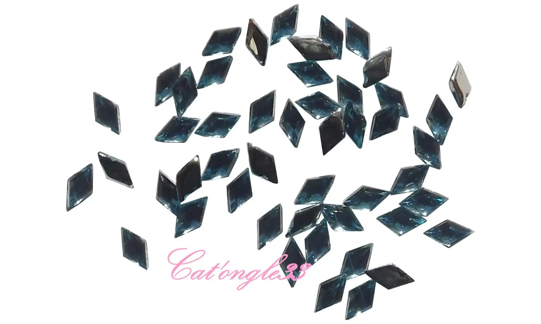 Strass losange turquoise