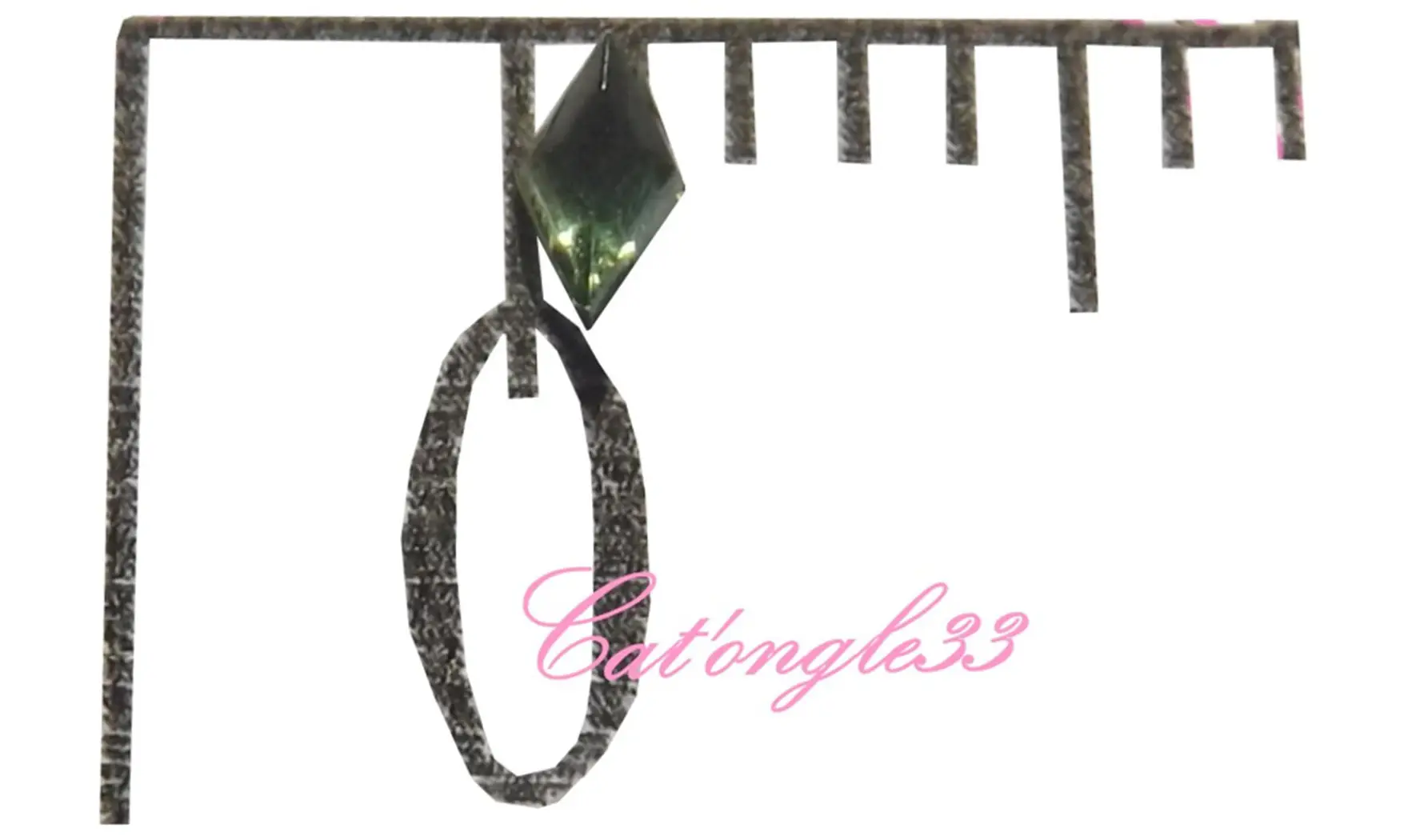 Strass losange vert clair