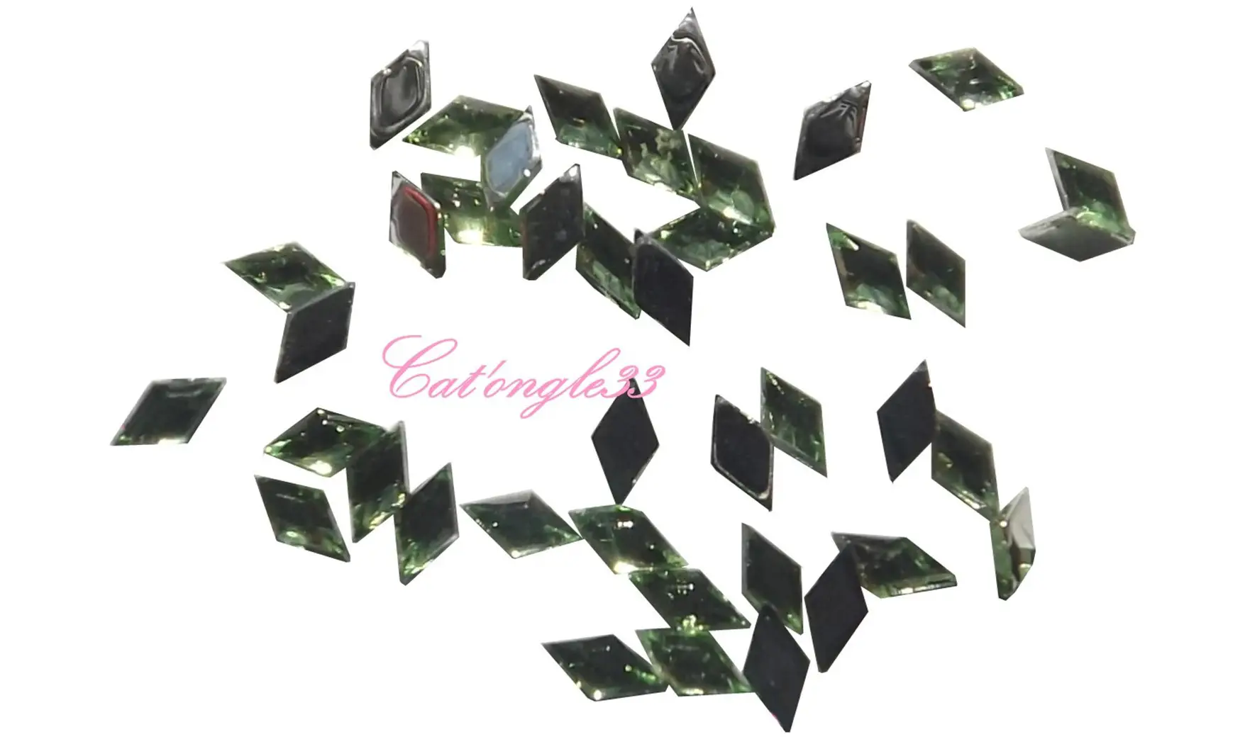 Strass losange vert clair