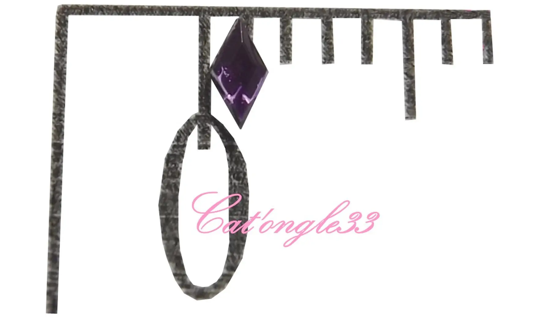 Strass losange violet
