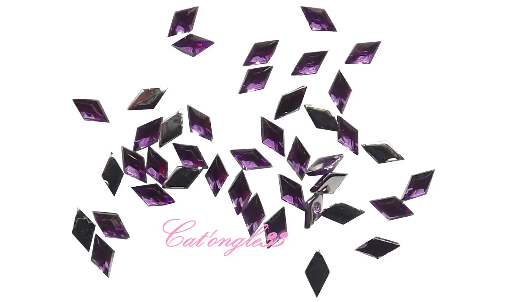 Strass losange violet