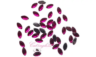 Strass olive fuchsia 4/2 mm