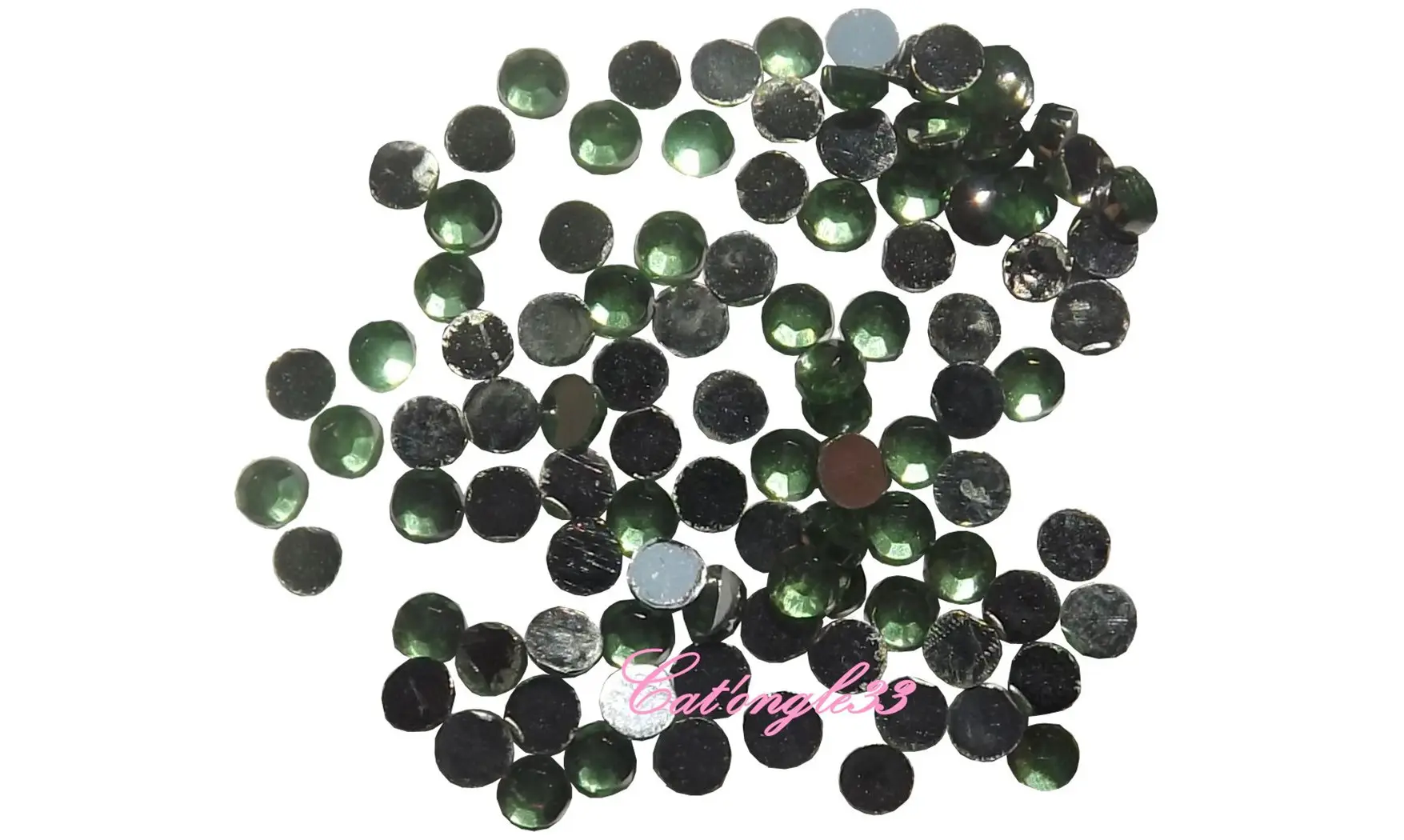 Strass rond vert clair 2mm