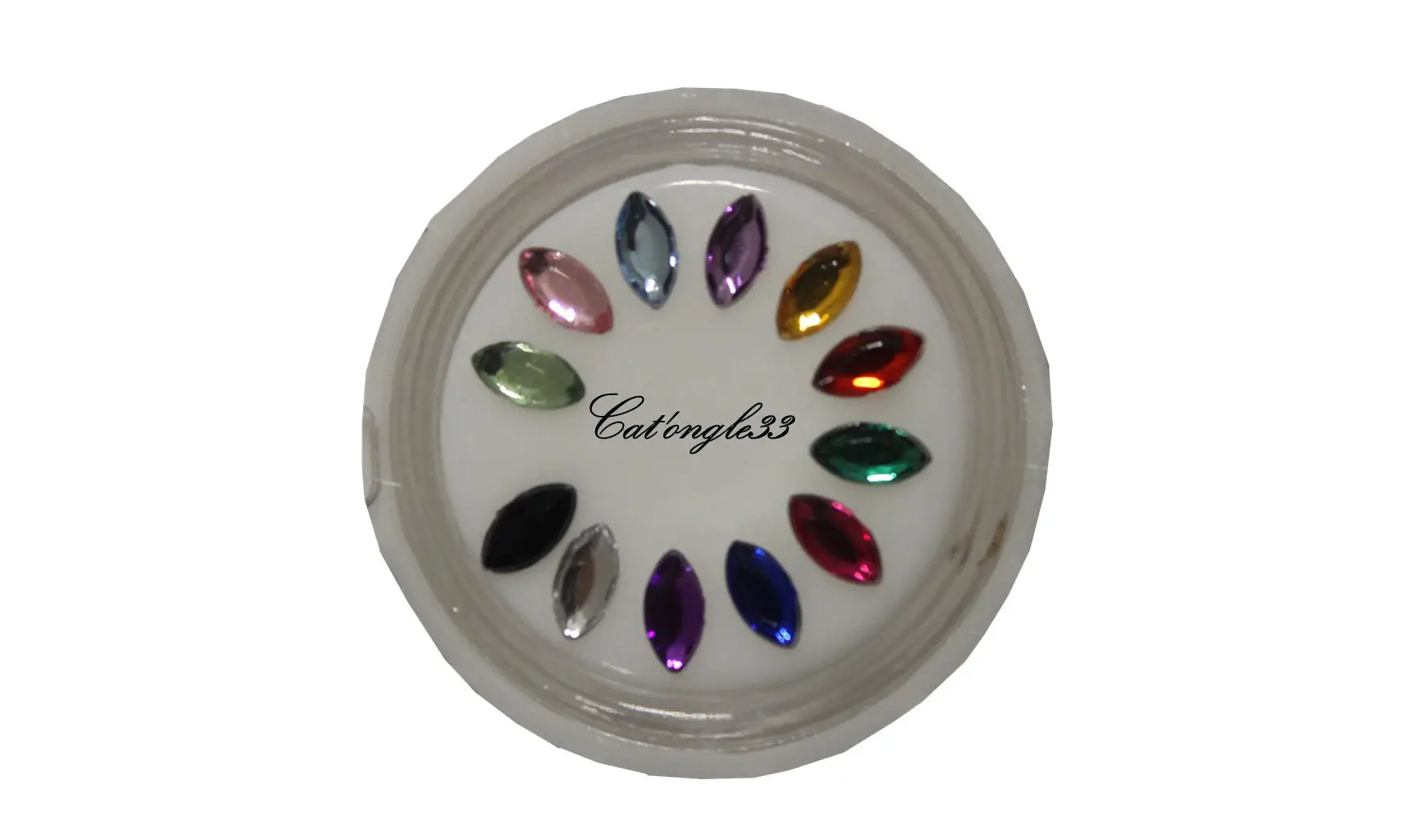 Carrousel strass olive 4/2mm