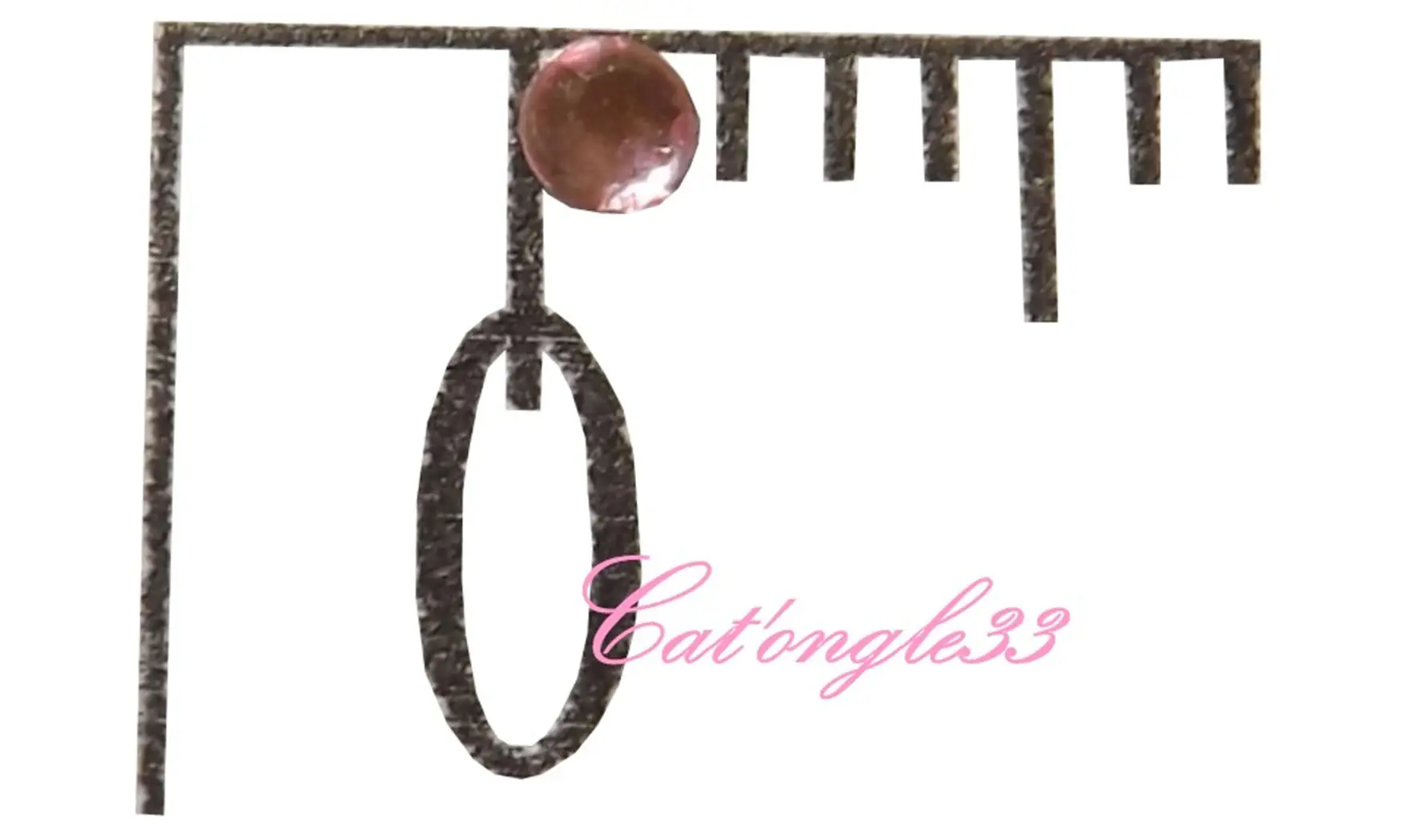 Strass rond rose clair 1,5mm