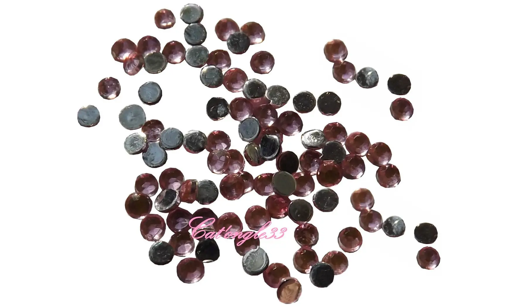 Strass rond rose clair 1,5mm
