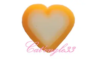 Sachet de fimo coeur orange