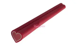 Baton fimo coeur rouge