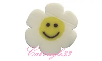 Sachet de fimo smiley marguerite