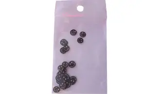 Sachet de fimo smiley noir