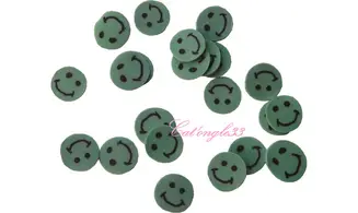 Sachet de fimo smiley vert