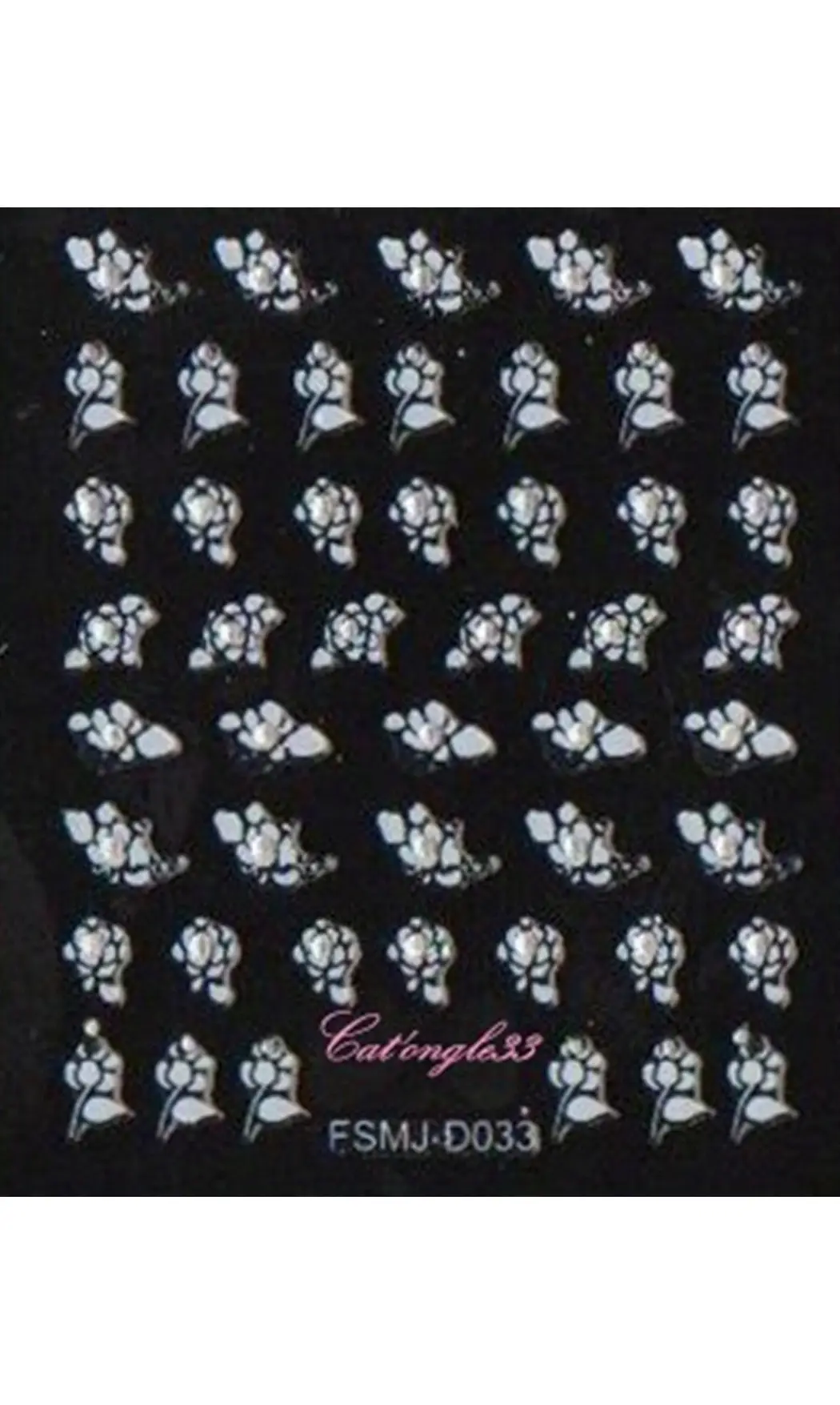 Stickers blanc brillant FSMJ-D033