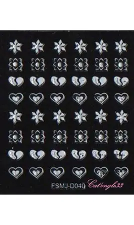 Stickers blanc brillant FSMJ-D040