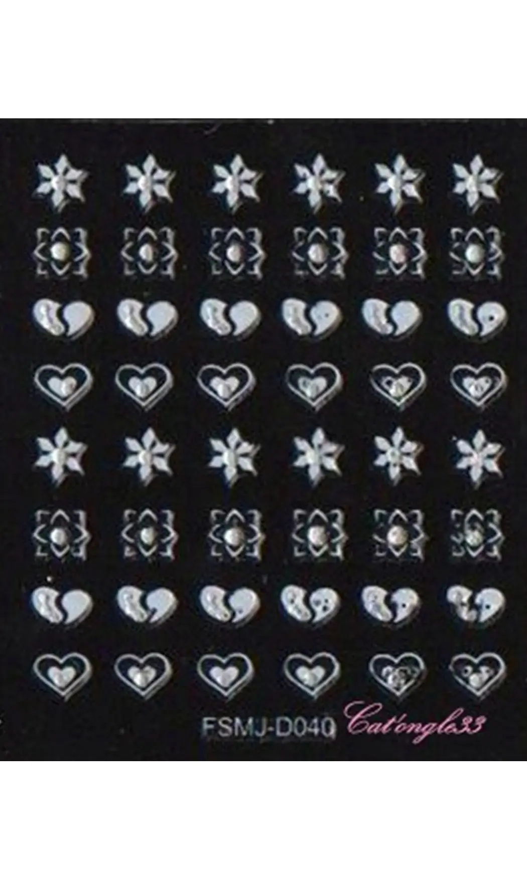 Stickers blanc brillant FSMJ-D040