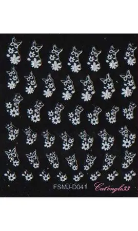 Stickers blanc brillant FSMJ-D041