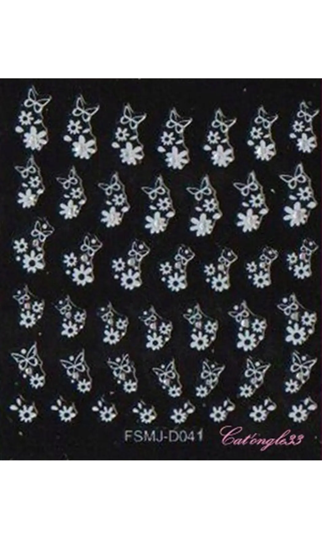 Stickers blanc brillant FSMJ-D041