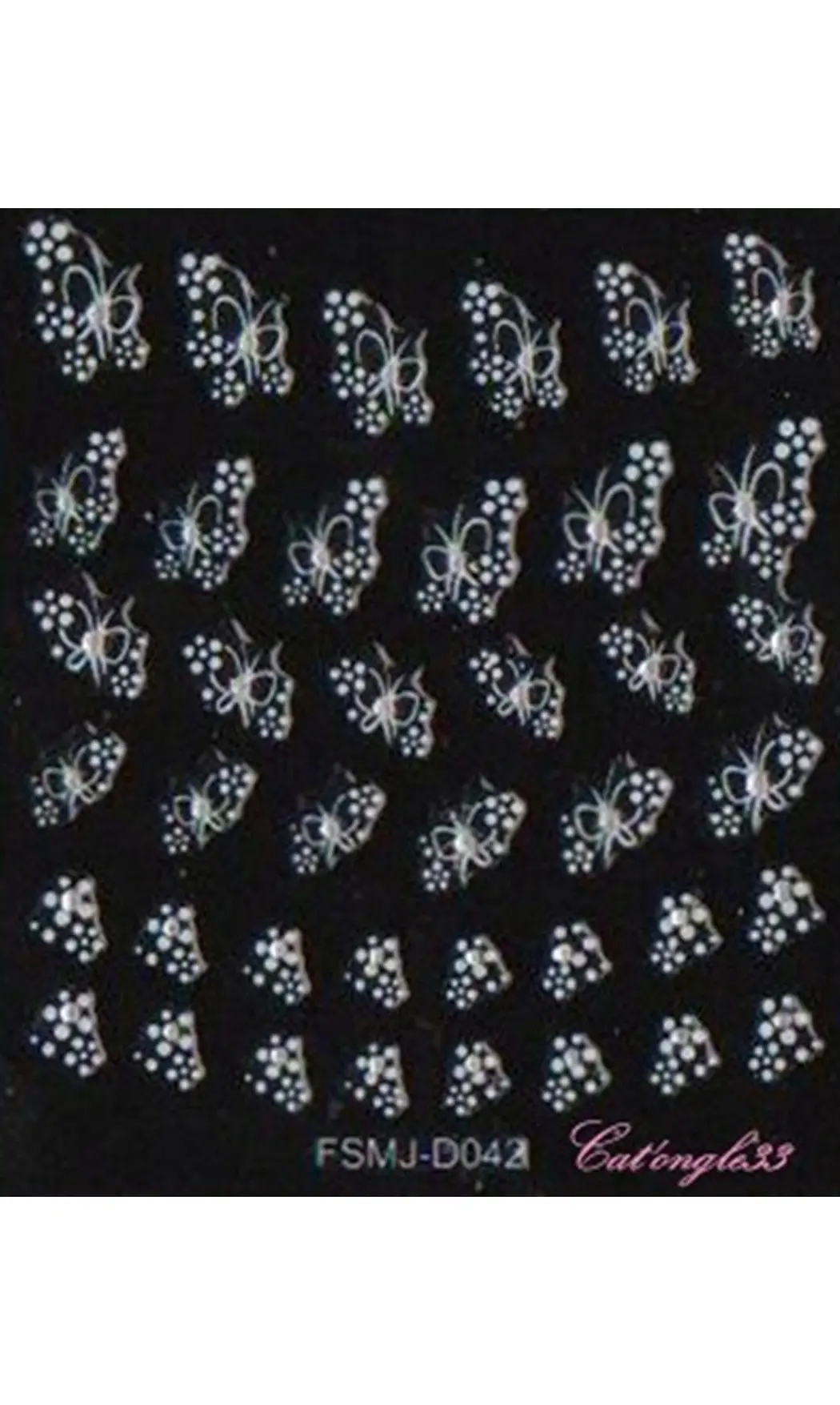 Stickers blanc brillant FSMJ-D042