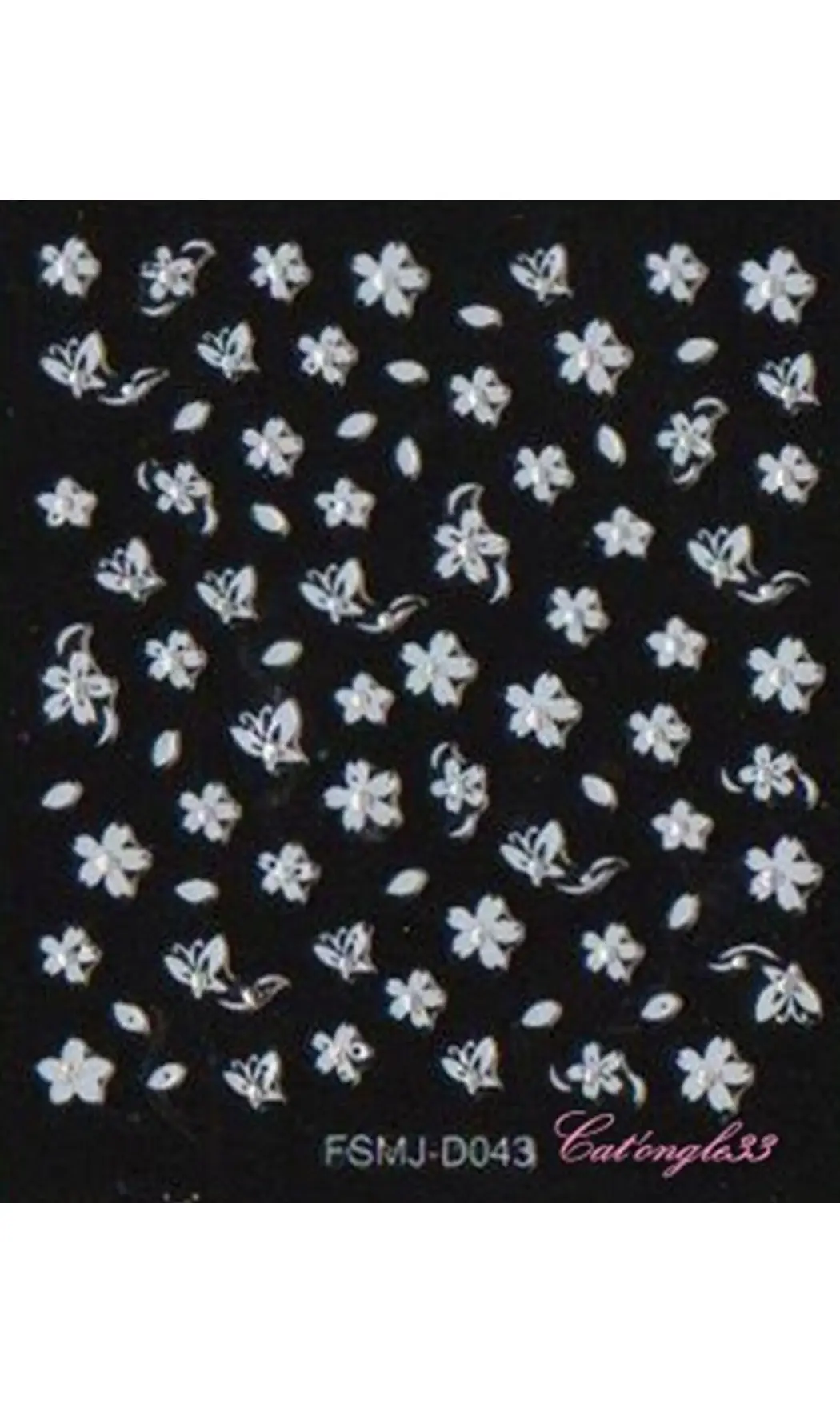Stickers blanc brillant FSMJ-D043