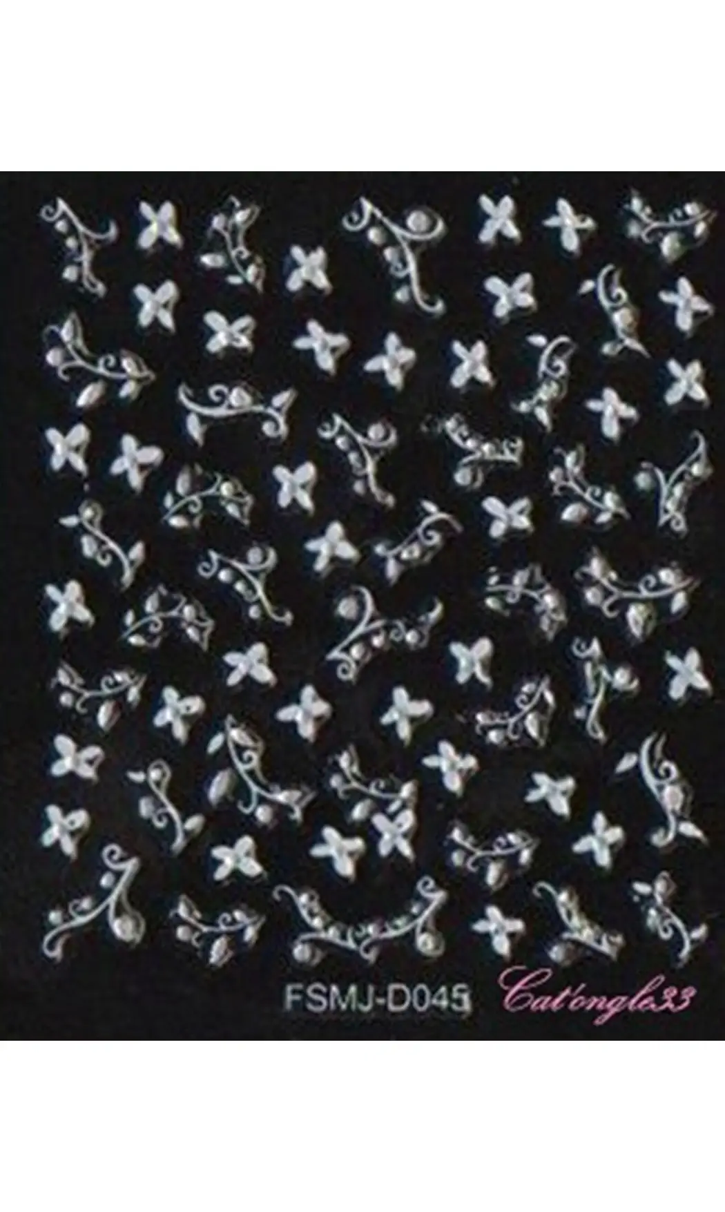 Stickers blanc brillant FSMJ-D045