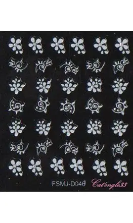 Stickers blanc brillant FSMJ-D046