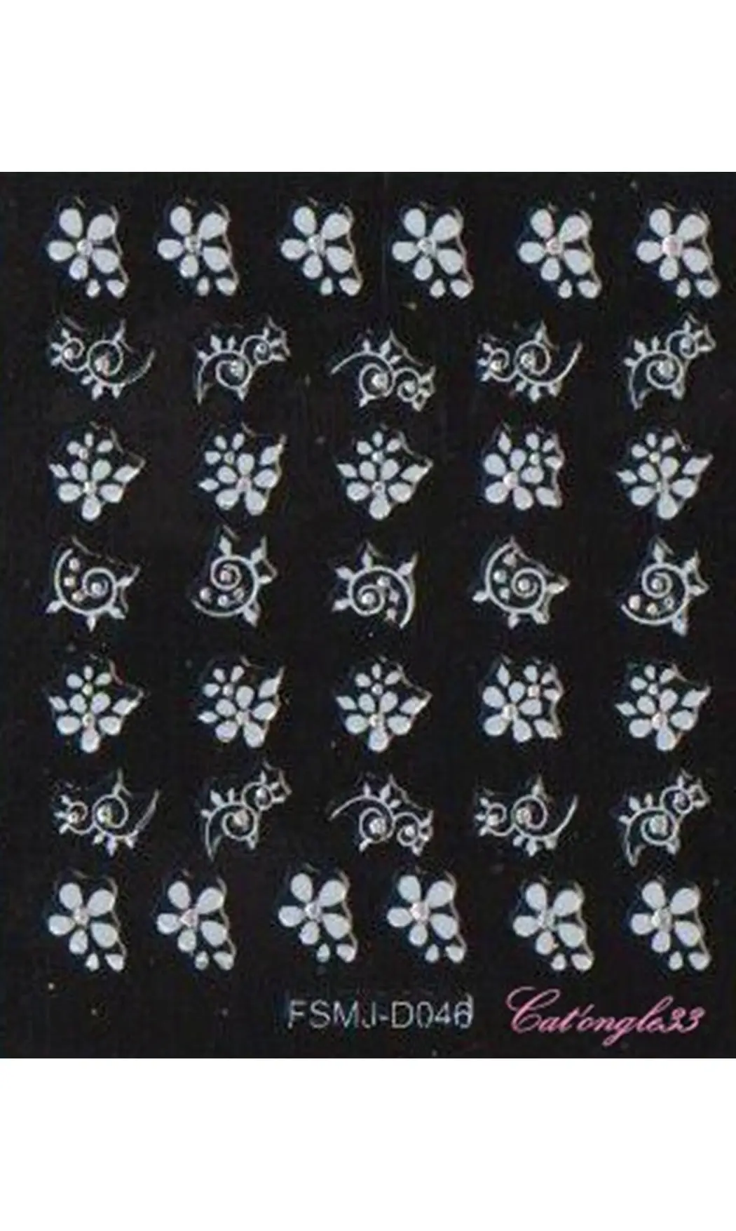 Stickers blanc brillant FSMJ-D046