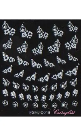 Stickers blanc brillant FSMJ-D049